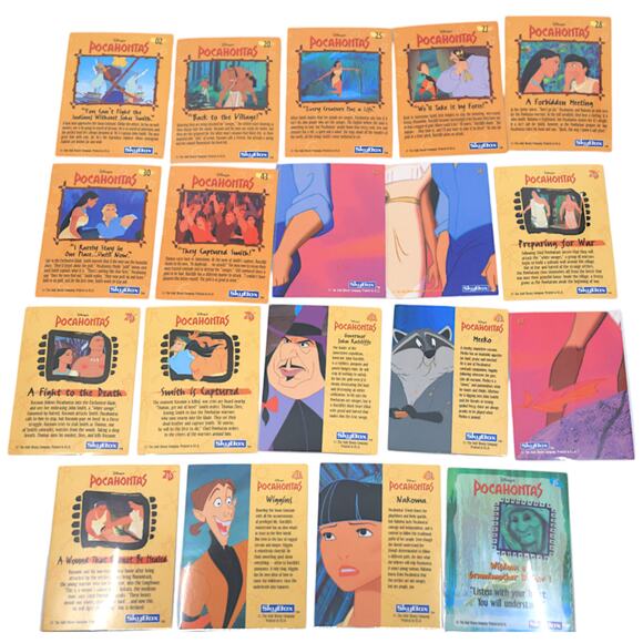 1991 SkyBox Pocahontas Disney Trading Card Lot [Lot of 19] - Picture 2 of 14